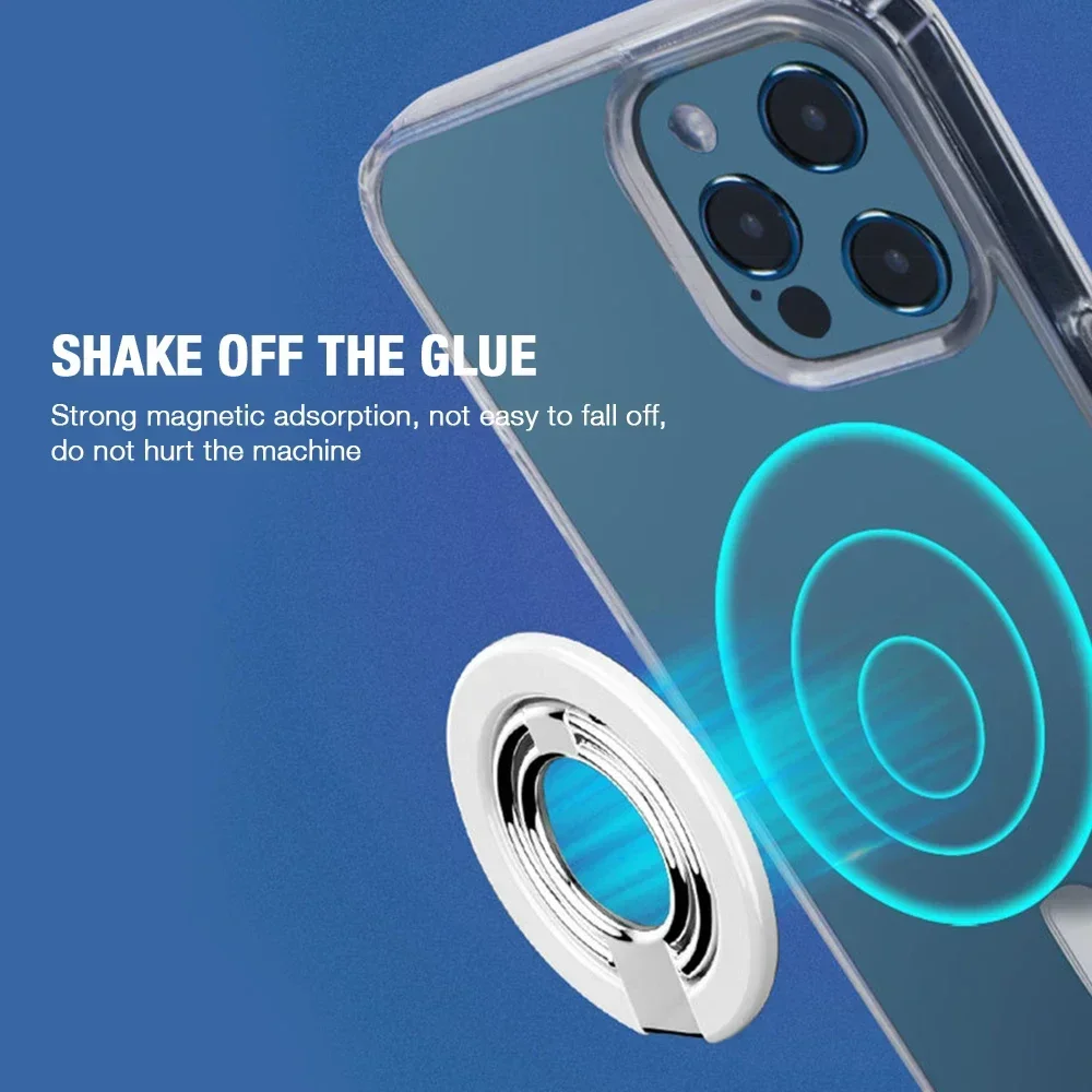 

360° Magnetic Metal Finger Ring Phone Holder Portable Folding Stand Tablet Bracket for Magsafe Magnet Universal All Phone