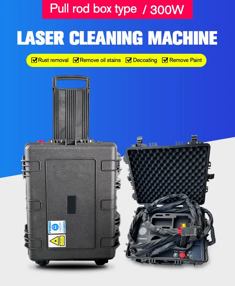 2024, НОВАЯ ручная волоконная лазерная чистящая машина, лазерная чистящая машина для багажного типа, лазерный очиститель MAX, машина для удаления ржавчины