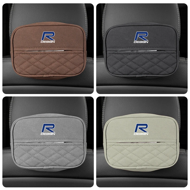 Car Seat Back tissue Bag For Rdesign Volvo V60 AWD XC40 S90 S60 Polestar V40 T6 S80 V90 S40 V70 XC60 V50 XC90 S70