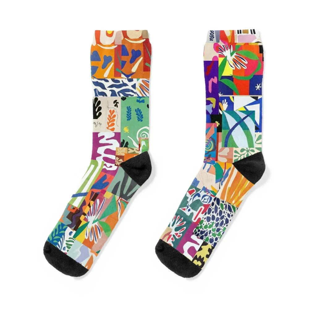 

Henri Matisse Cutouts Socks christmas gift retro colored kids Socks For Girls Men's