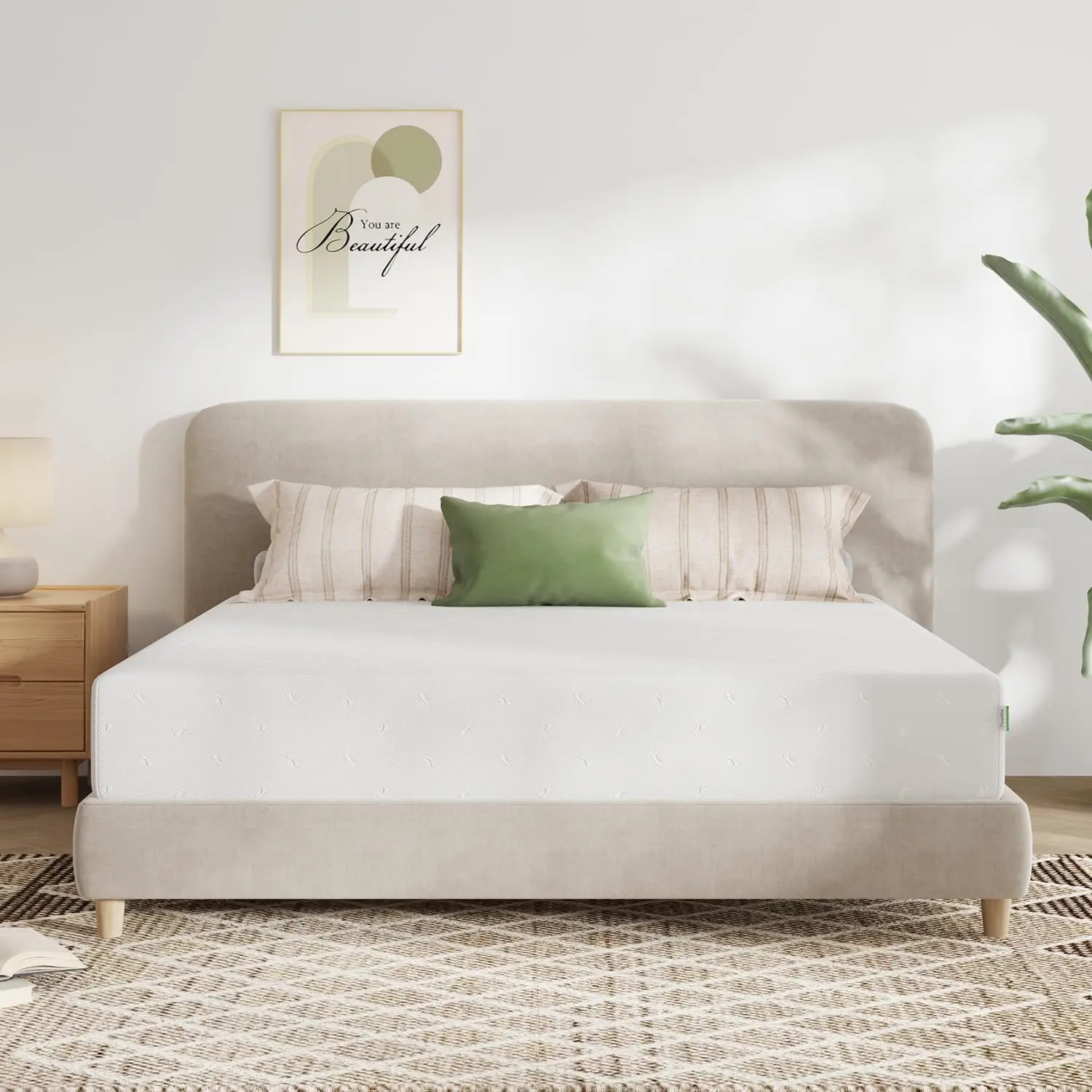

Queen Mattress, 12 Inch Queen Memory Foam Mattress for Supportive & Pressure Relief, Removable Washable Mattress Cover,CertiPUR-