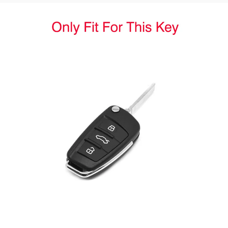 Zinc Alloy Car Key Case Cover Holder for Audi A1 A3 A6 A6L Q2 Q3 Q7 TTS R8 S6 RS3 Key Protection Shell Fob Car Accessories