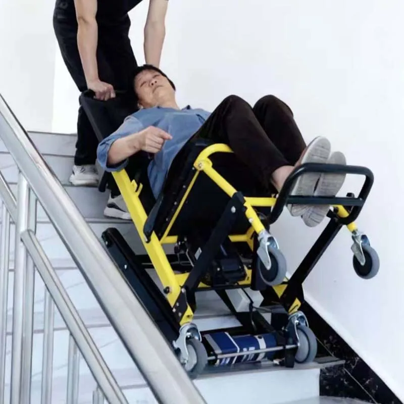 Fauteuil roulant portable pour escalier 2026 – Dernière génération en matériaux innovants – Fauteuil roulant rampant pour personnes âgées – Machine d'escalade d'escaliers – Élévateur pour handicapés