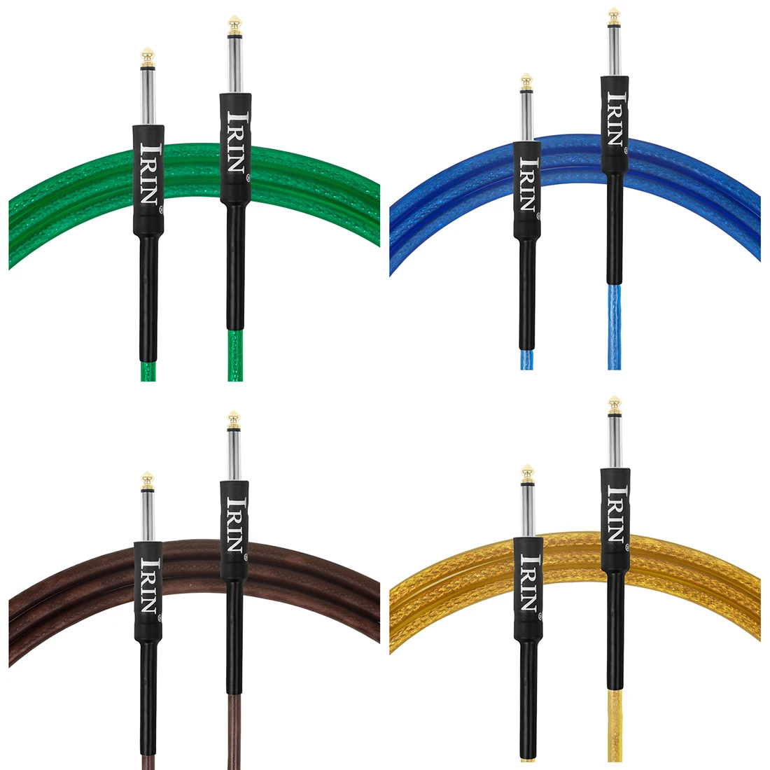 Colorful Multicolor 3/6/10M Guitar Cable Wire Cord Jack Line Amp Connection Cable Noise Reduction Line Guitar Parts & Accessory