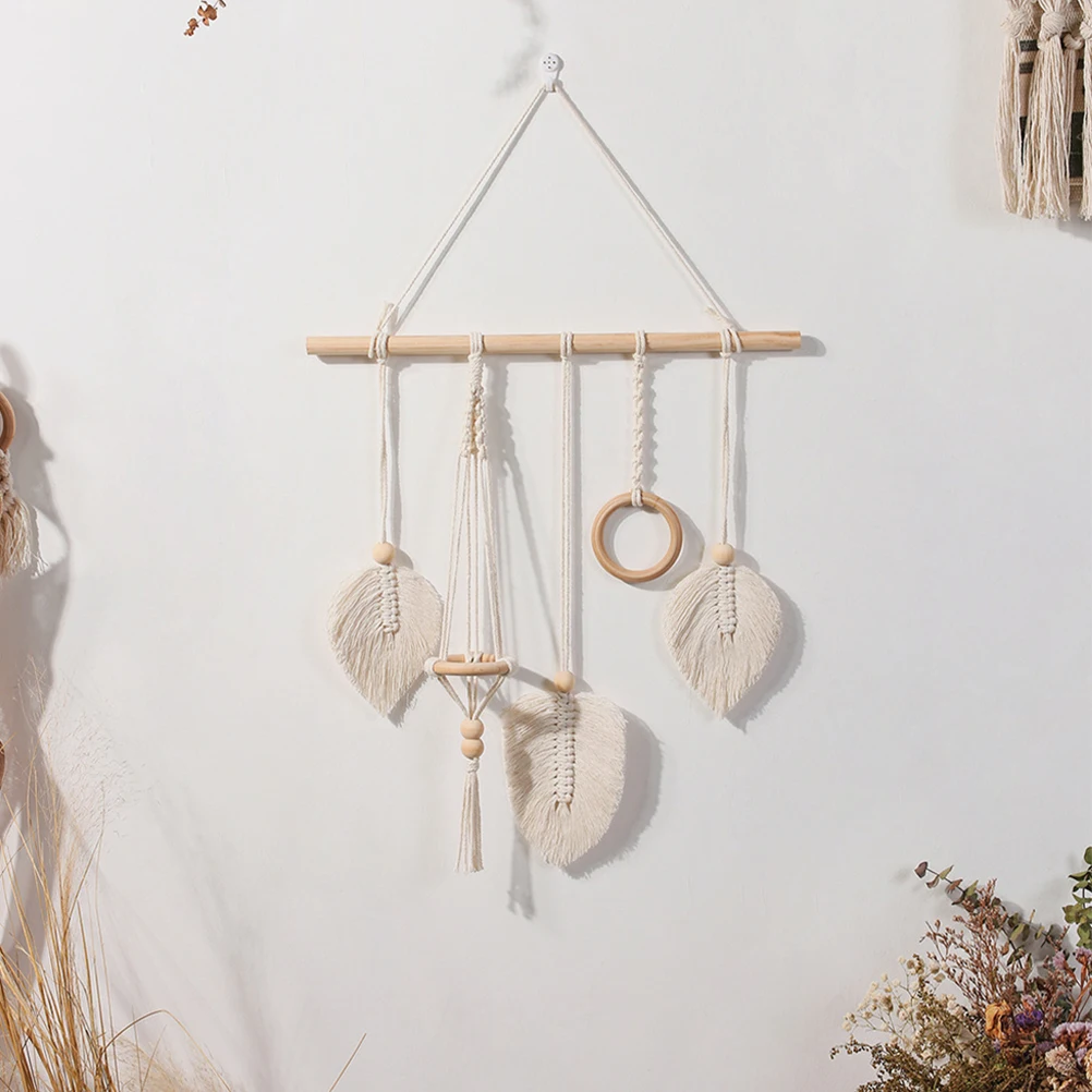 

Rope Hair Clip Hanger H Woven Wall Crafts Hanging Hairb s Macrame ganizer Storage Bow Headb Bohemian Decor Jewelry Display Tool