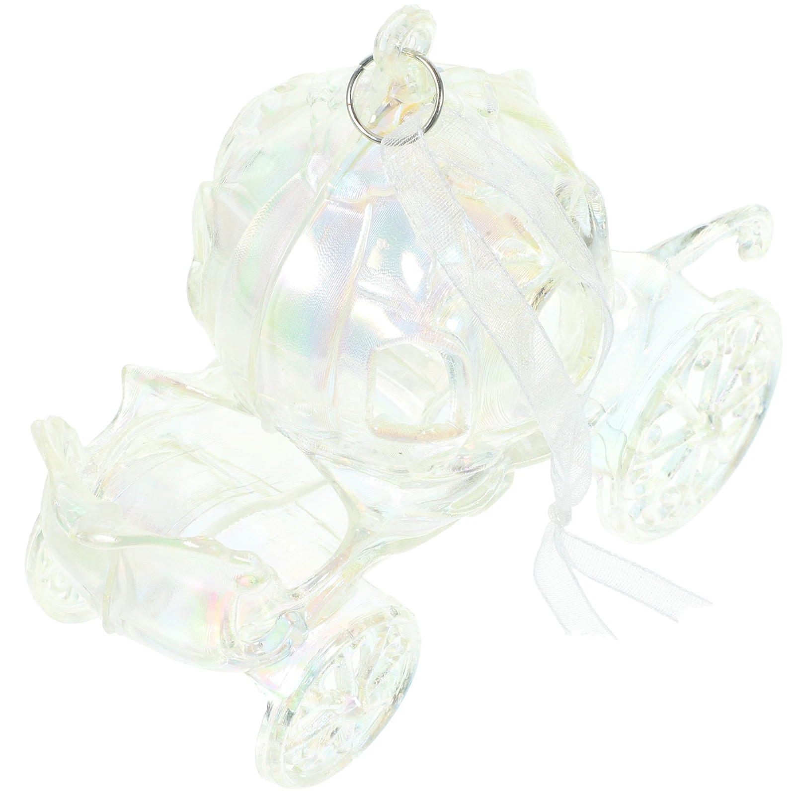 

Christmas Tree Transparent Carriage Hanging nament Acrylic Xmas Party Home Festive Christmas Decors Decor