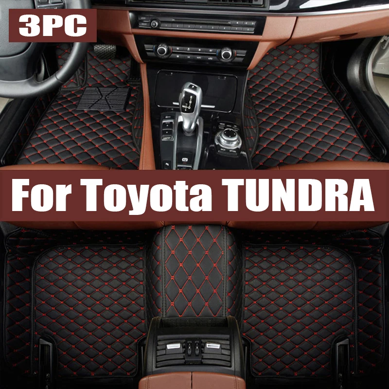 

For Toyota TUNDRA 2015-2020 Auto Car Floor Mats All-Weather TPE Foot Mats Odorless Pad Tray Mat Interior trunk mat