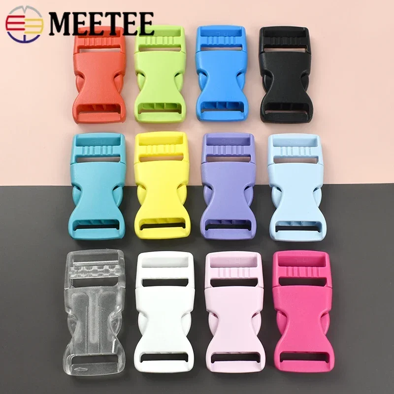 100Pcs Quick Release Buckle for Backpack 10-38mm Bag Strap Plastic Buckles Dog Collar Closure Hasp Carabiner Webbing Belt Clasp