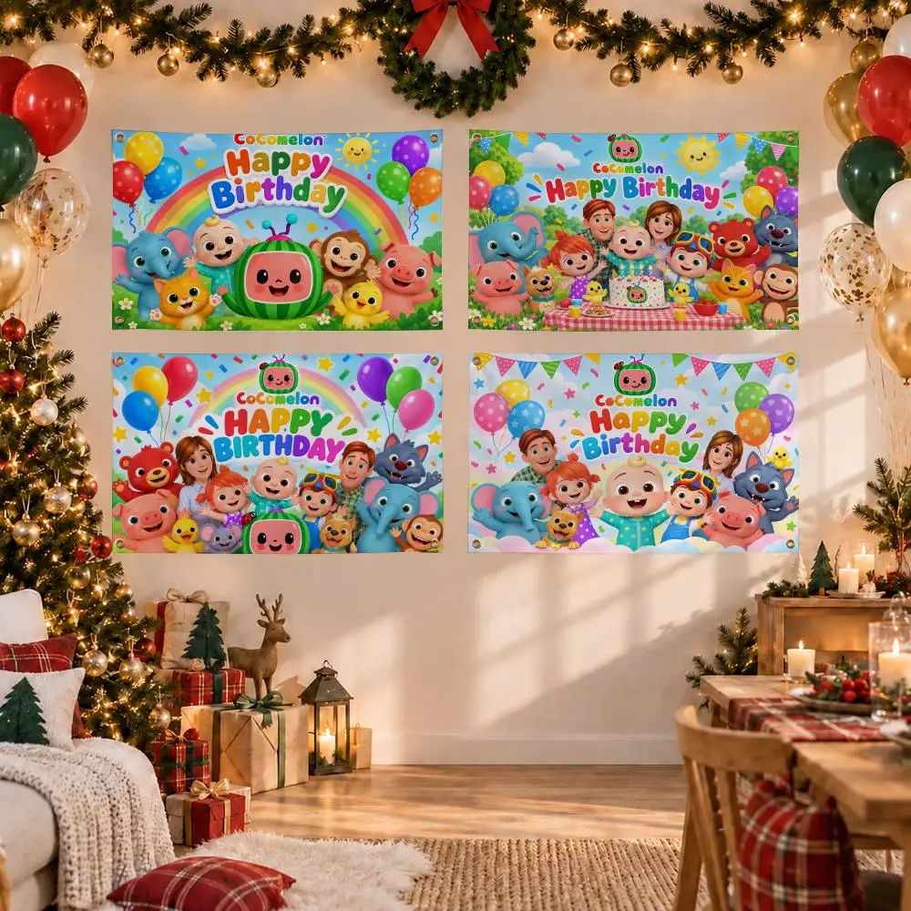 Animated Series Super JoJo Flags Birthday Party Flag Tapestries Outdoor Parties Bedrooms Living Rooms  Wall Decor Gifts