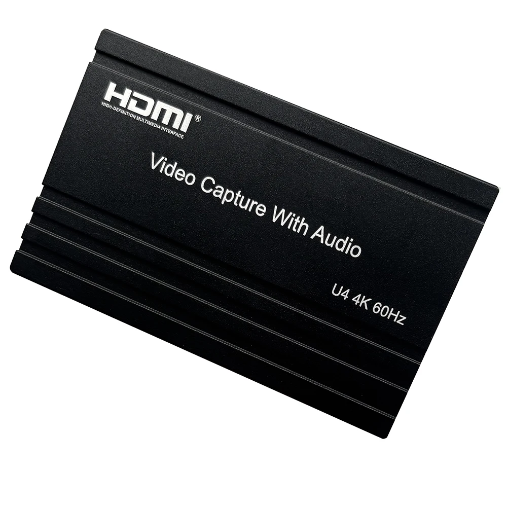 USB3.0 HDMI Video Capture Card 4K 60hz 1080p60 Game Grabber Record for PS4 PS5 Switch Xbox Camera PC Live Streaming Mic in Audio