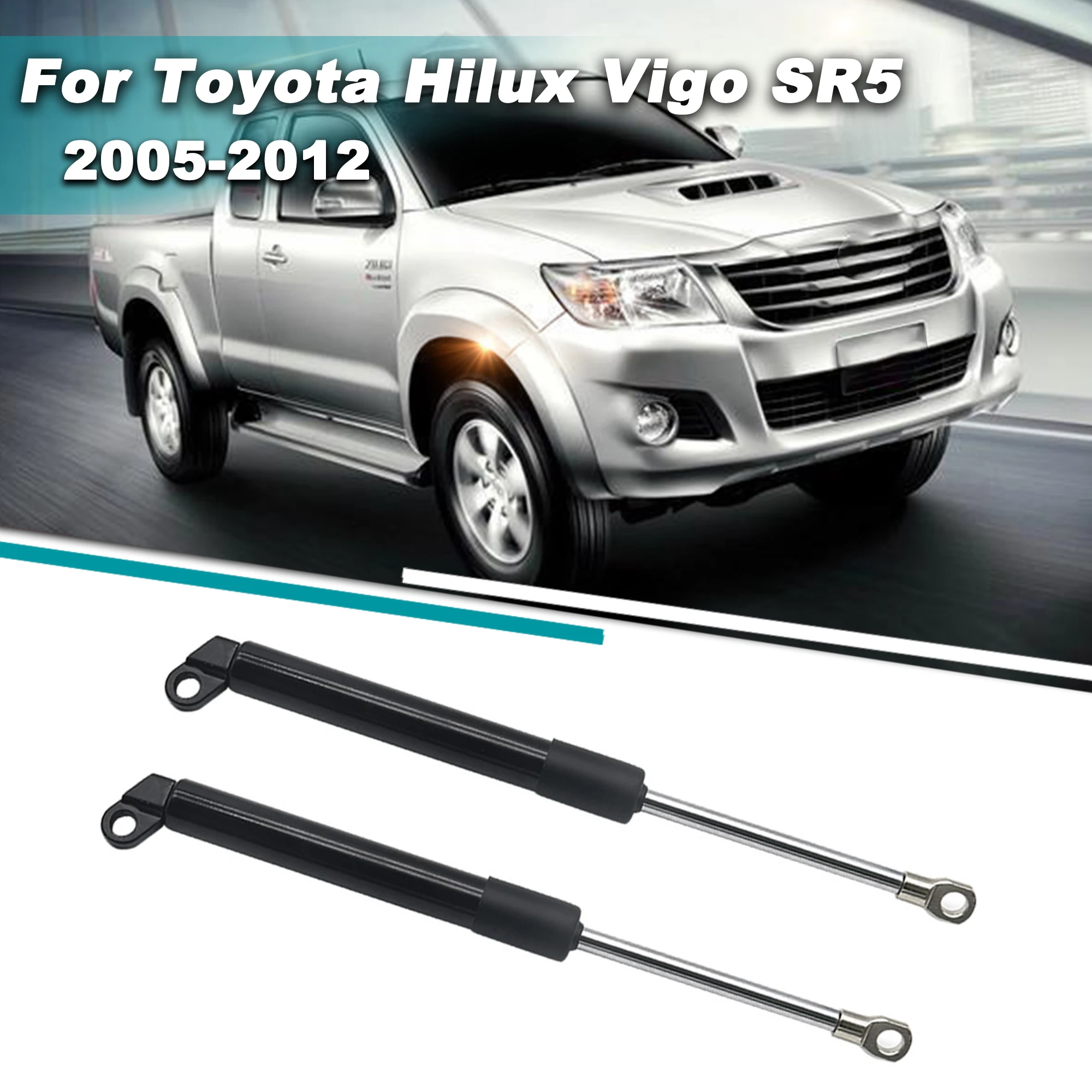 

Передние зеркальные стойки для Toyota Hilux VIGO SR5 2005-2012, амортизатор задней двери, автомобильные газовые Пружинные подъемные стержни, Вспомогательные аксессуары