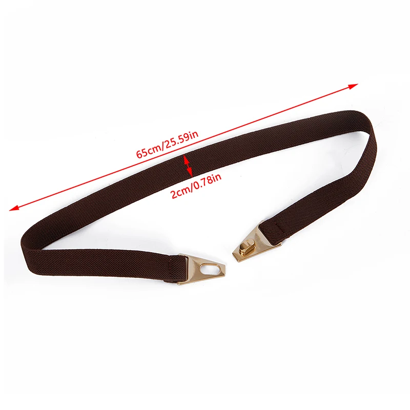 Fashion Elastic All-match Belts For Women Black Color Metal Buckle Thin Belt Casual Ladies Suit Dress Sweater Coat Waistband