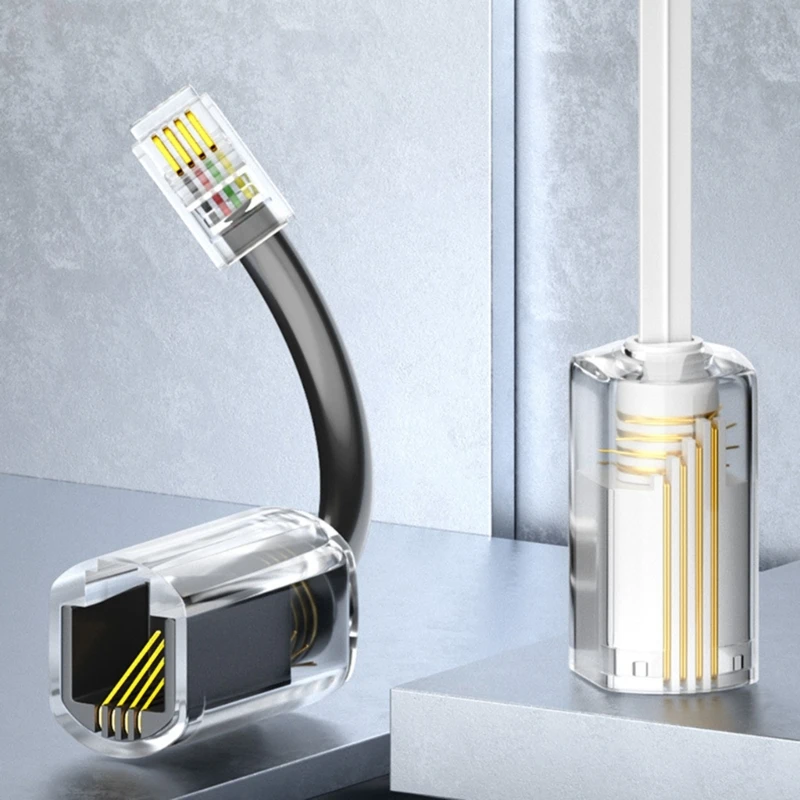Detangler dây điện thoại 5asd cho văn phòng gia đình điện thoại cố định màu đen /trong
