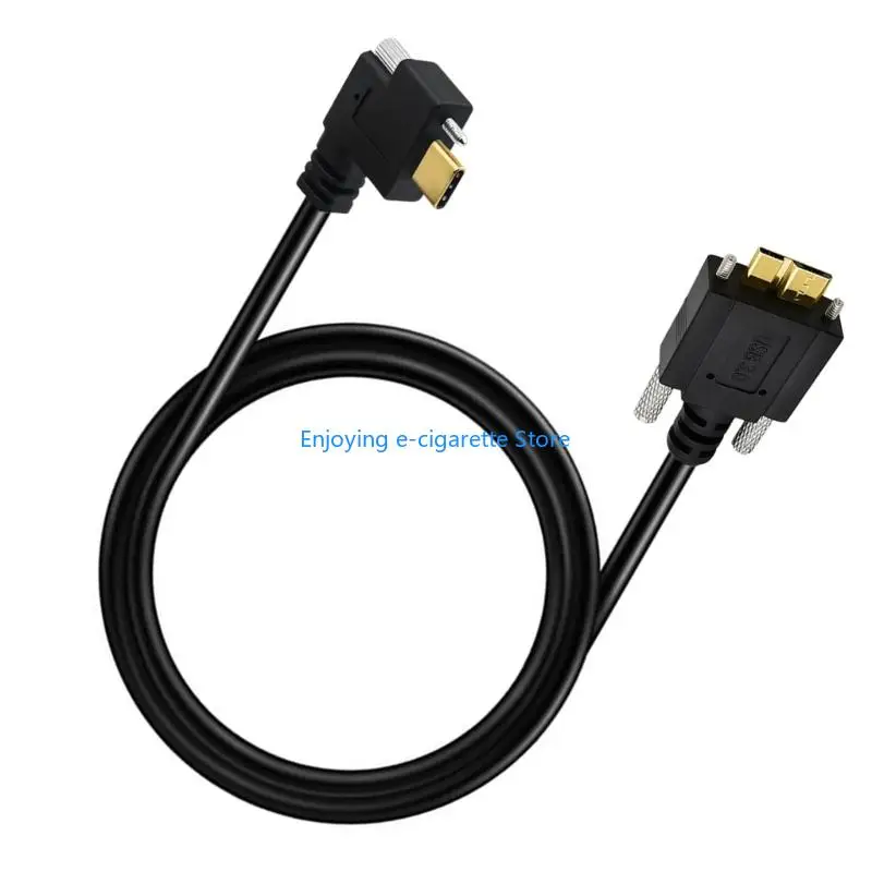 Panel Mount Wiring Cable, USB Data Use, 1 m Length with Lock Hardware for Fixed Equipment Daily Service Demand Y4QF