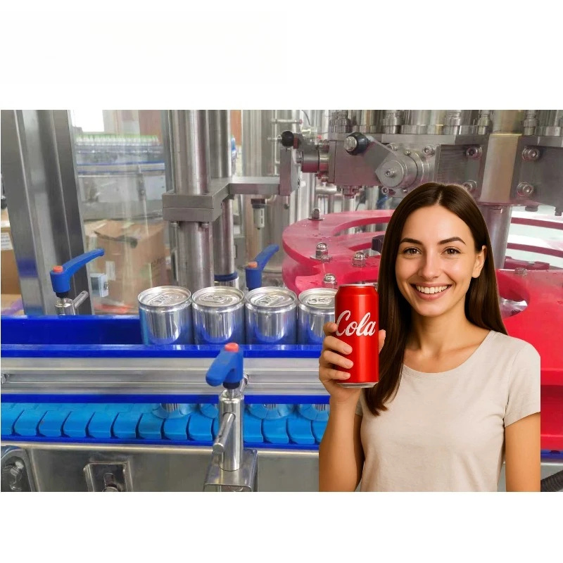 Full Automatic Aluminum Can Filling Seaming Machine Carbonated Soft Drink Beer Energy Drink Beverage Canning Production Line