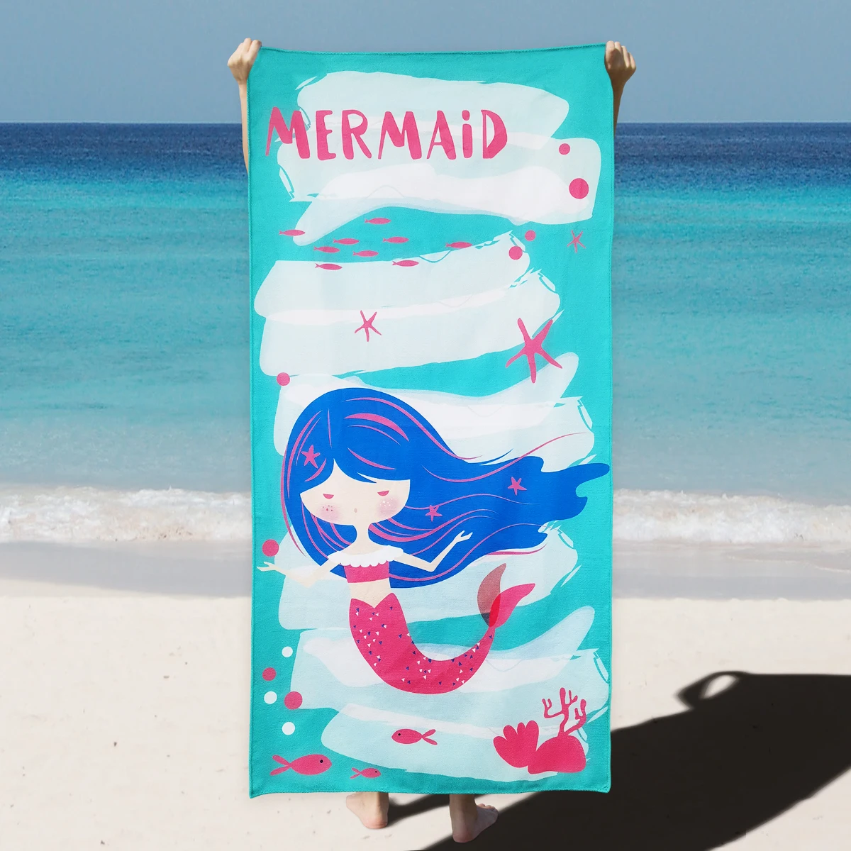 New Mermaid Unicon Printed Beach Towel Outdoor Sports Towel Quick Drying Swimming Surf Towels Portable Big Yoga Beach toalla