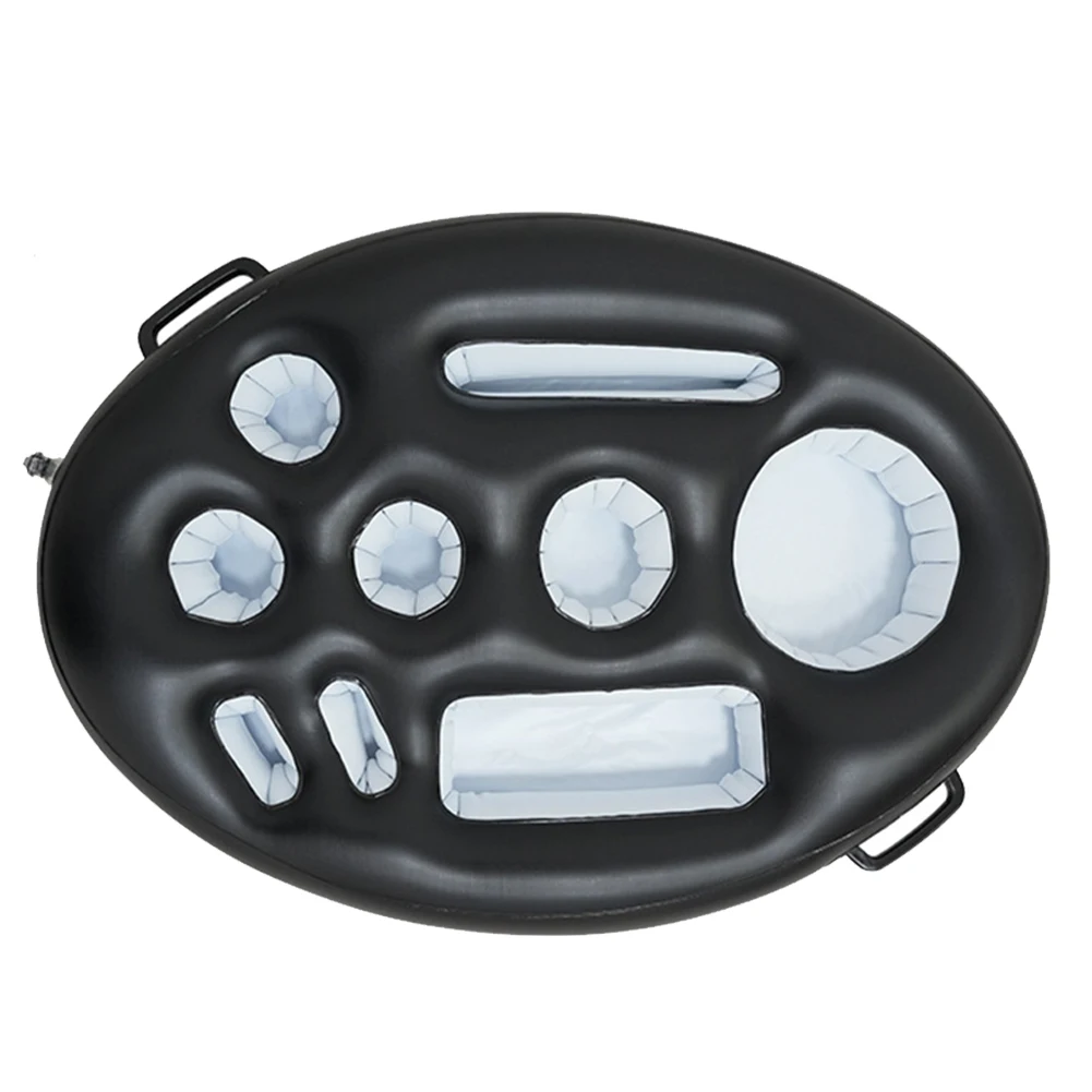 Opblaasbare Bekerhouder Zwembad Bier Bekerhouder Multifunctionele Drijvende Bekerhouder PVC Opblazen Beker Onderzetters voor Strand Tijd Spa