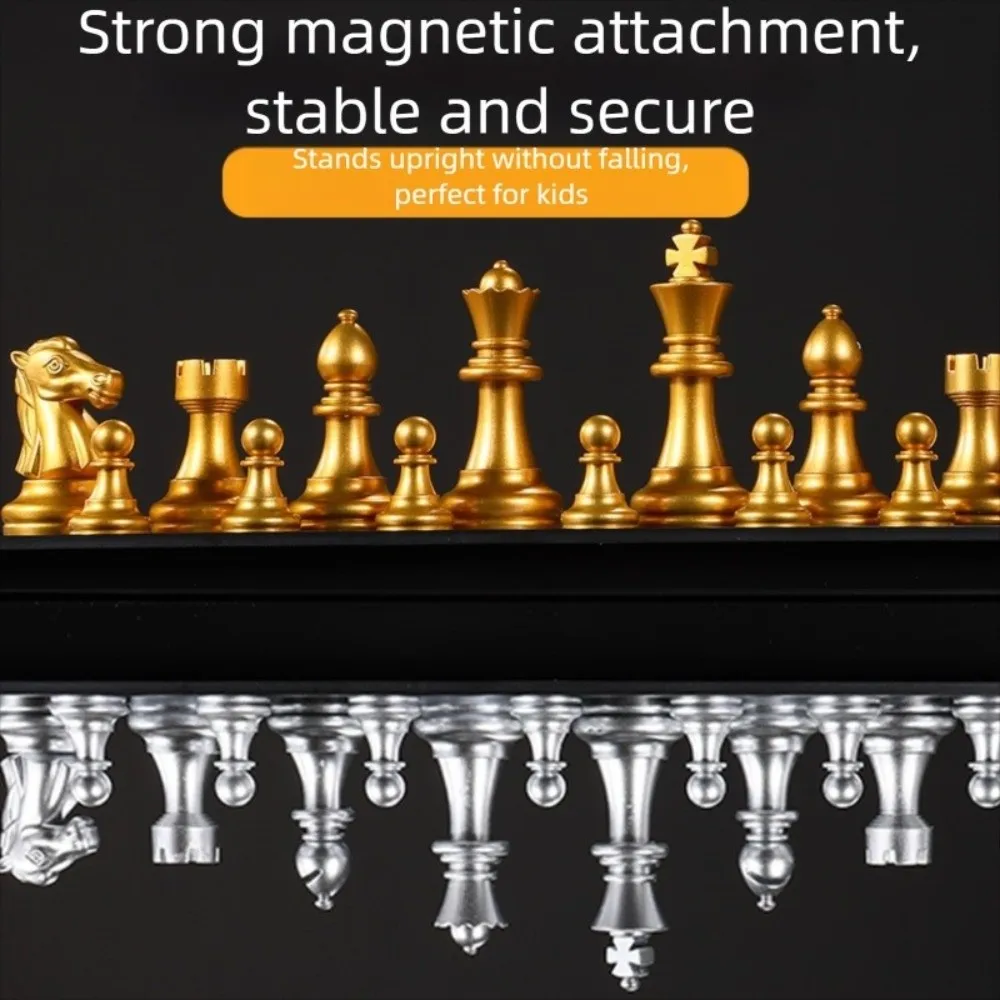 

Universal 25/32cm Chessboard Magnetic Chess Set Magnet Plastic Travel Board Game Set Folding Portable International Chess