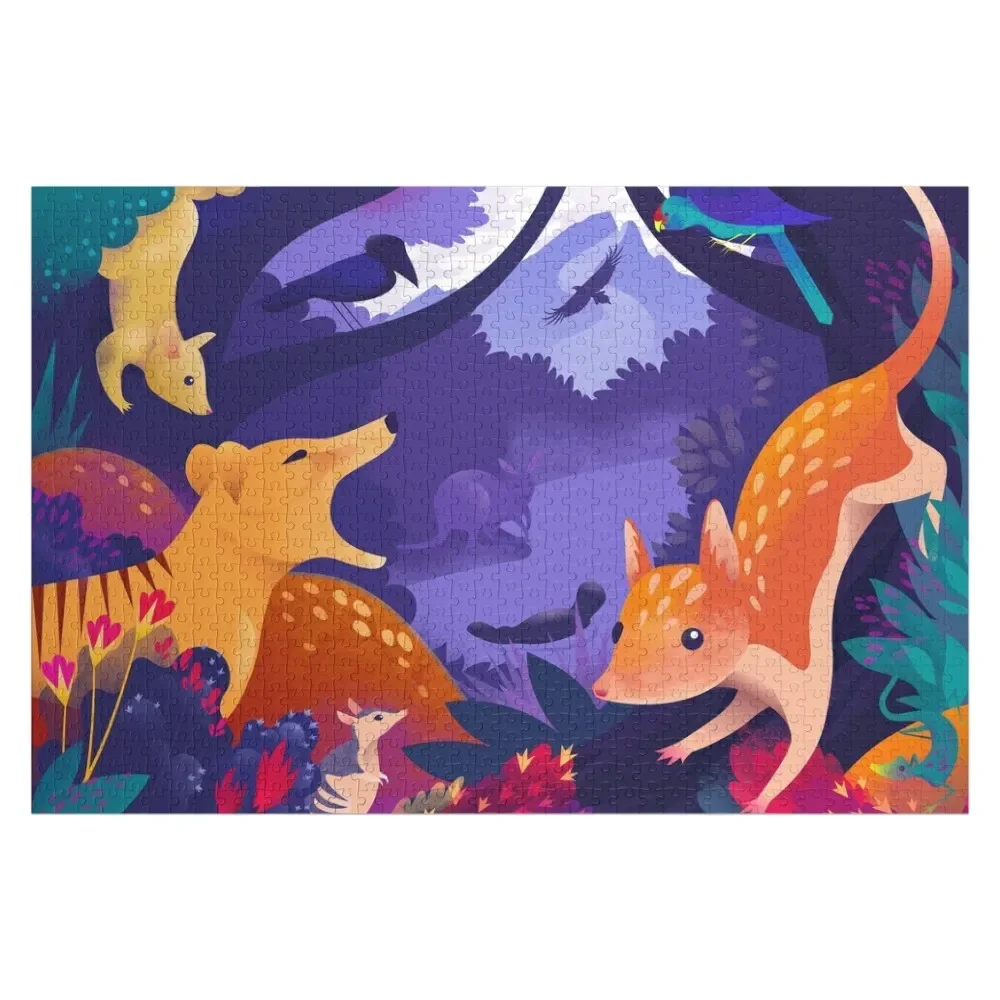 

Tasmanian Animal Dreaming Jigsaw Puzzle Wood Photo Personalized Customized Photo Jigsaw Custom Puzzle