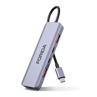 FORIDA USB C Hub 10Gbps USB C Splitter 100W Power Charging USB 3.2 Hub for Laptop MacBook Air/Pro iPhone 15/15 Pro/15 Pro Max