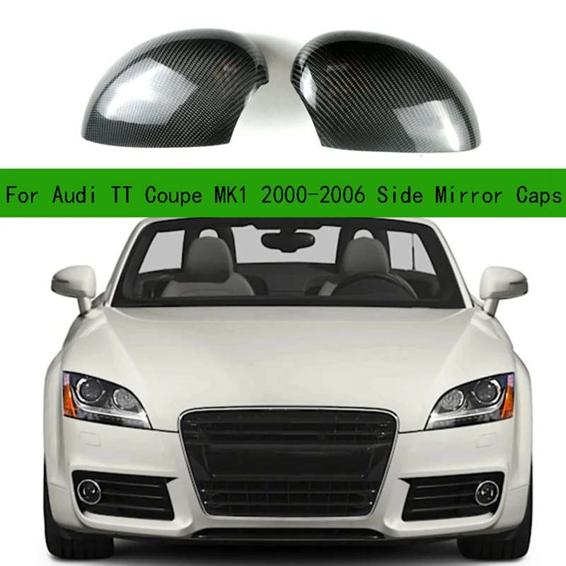 

Для TT Coupe MK1 2000-2006 модифицированный корпус зеркала из углеродного волокна, колпачки боковых зеркал