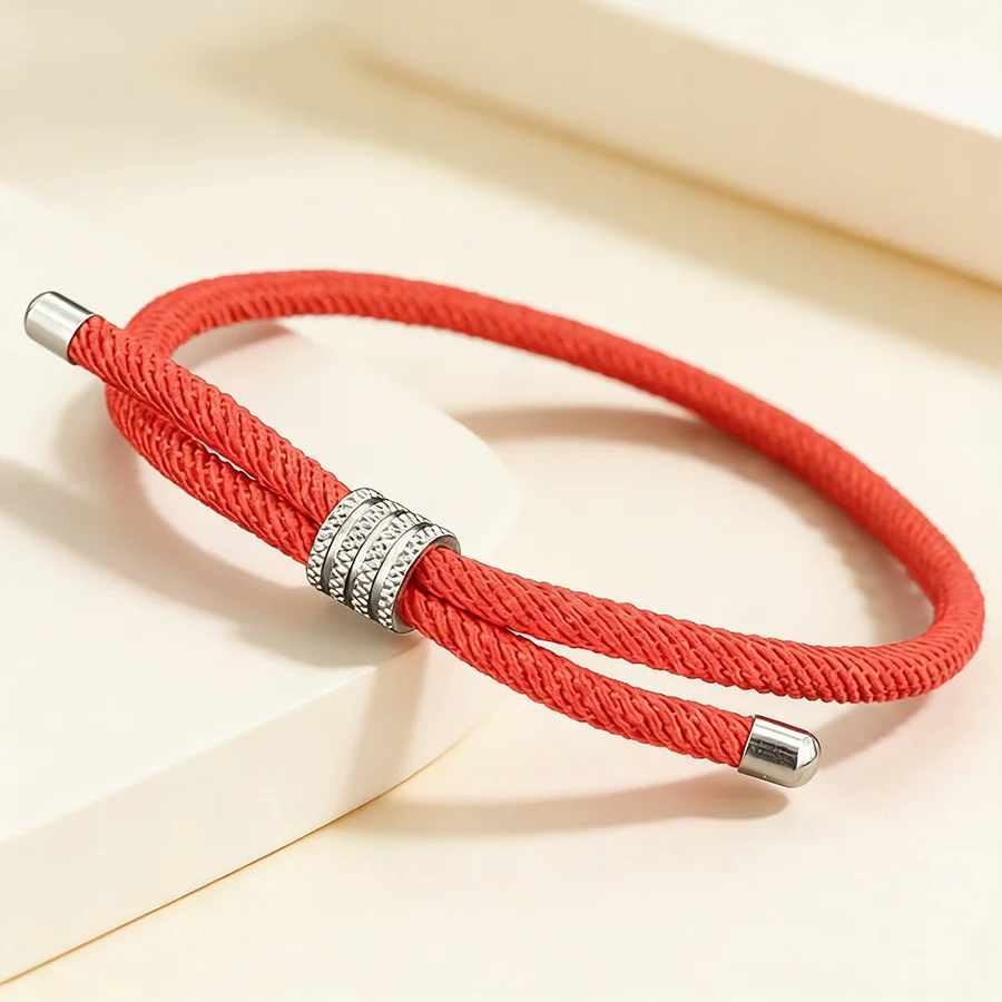 Simple Elegant Adjustable Cord Bracelet For Both Men And Women Grade A 4mm Rope Handmade Braided Friendship Braslet Unfading