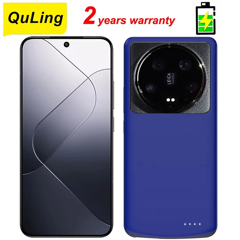 

Чехол для телефона с зарядкой Powerbank 10000 мАч для Xiaomi Mi 14 Pro 14 Ultra, чехлы для аккумуляторов, портативное зарядное устройство Power Bank Mi14 Pro