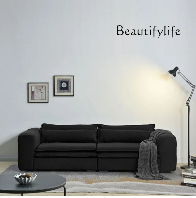 X35 Nordic Modern Minimalist Antique Lamb Wool Double Sofa Статуэтки Из Дерева