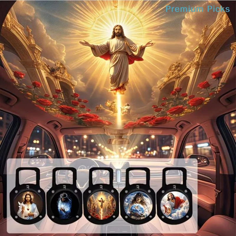 portableReligious Character Image Portable USB Projection Light With 12 Patterns Decor
