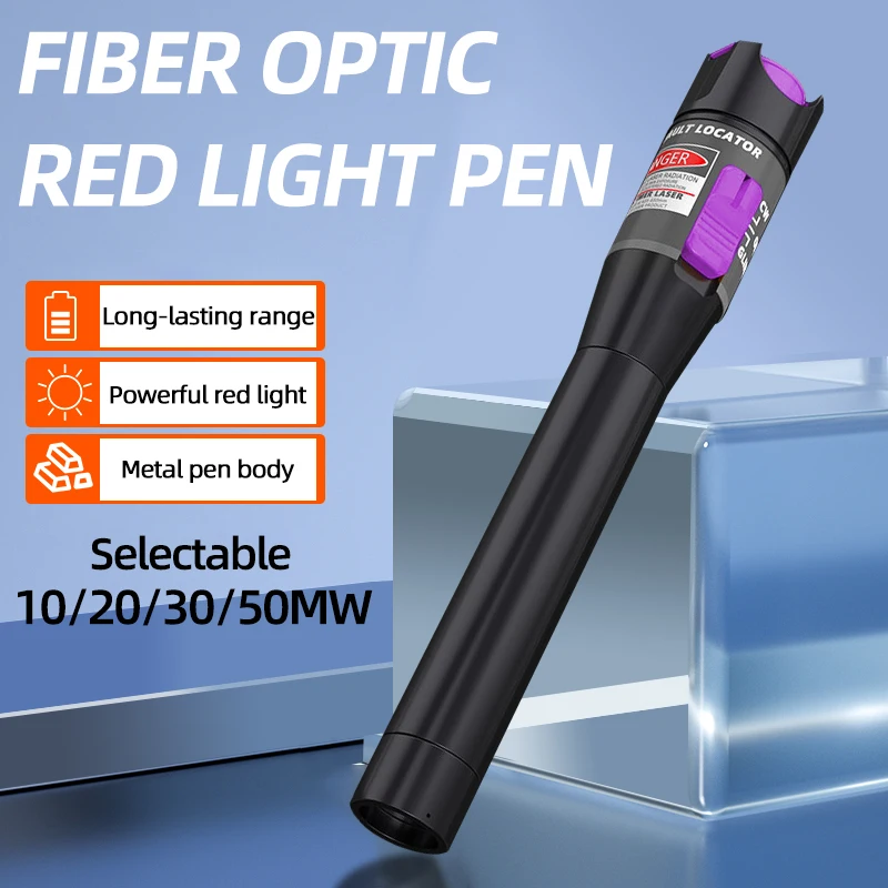 

5-50MW FTTH Fiber optic Red light pen, Visual Fault Locator For FC/SC/ST Interface,Red light Source Optical Fiber Fault Detector