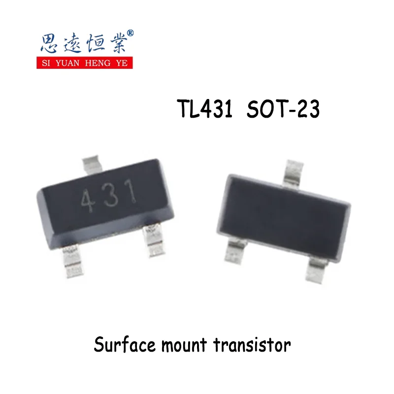 50/100PCS TL431 SOT-23  431 TL432 432 CJ431 CJ432 Surface mount transistor voltage stabilizing diode
