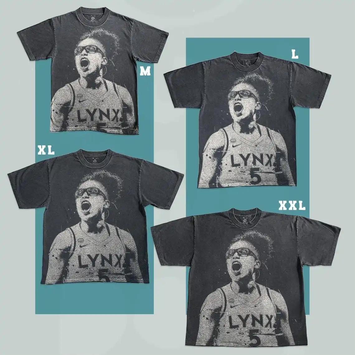Olivia Miles Bleached Shirt: Handmade Spray Art T-Shirt Faded Black Cotton Unisex Tee Darunee
