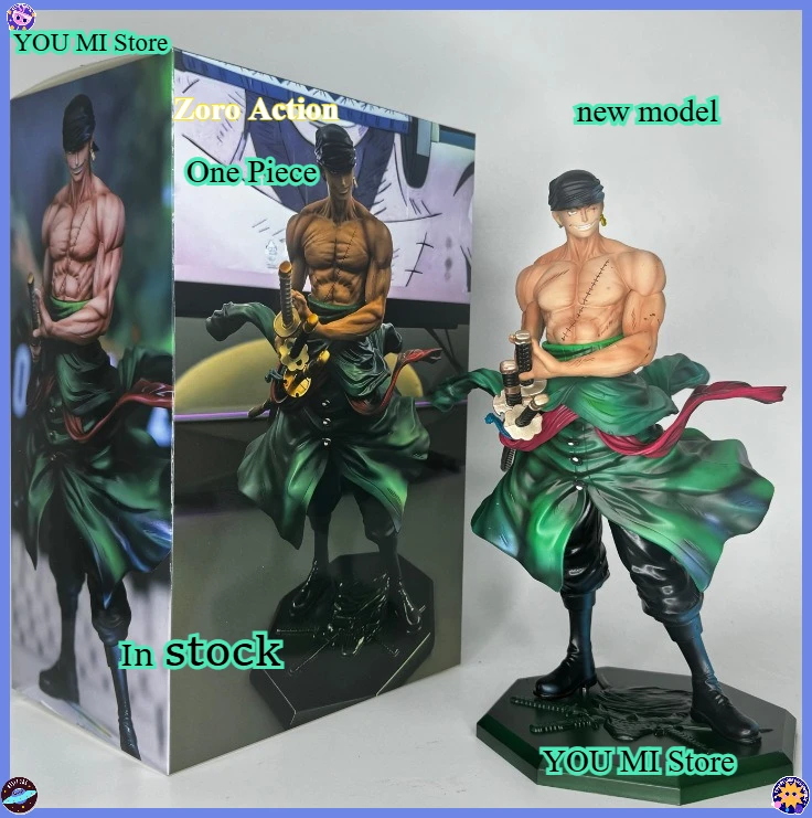 En Stock-nouvelle édition de collection une pièce capitaine Roronoa Zoro Figure JP Anime modèle périphérique ornement de bureau jouet cadeau (27 cm)