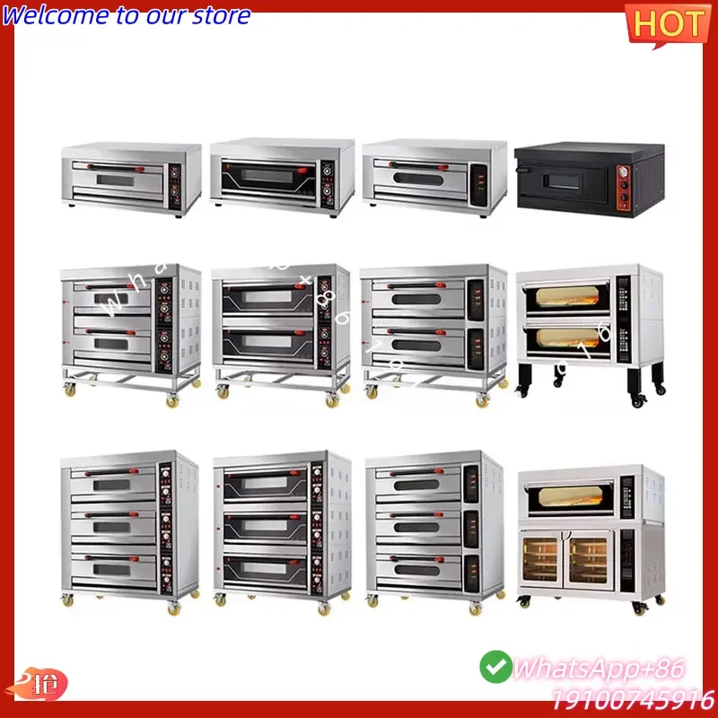 CE Certificate Electric Deck Oven Bread Making Machine Bakery Equipment Baking Oven Toaster Electric Oven Commercial