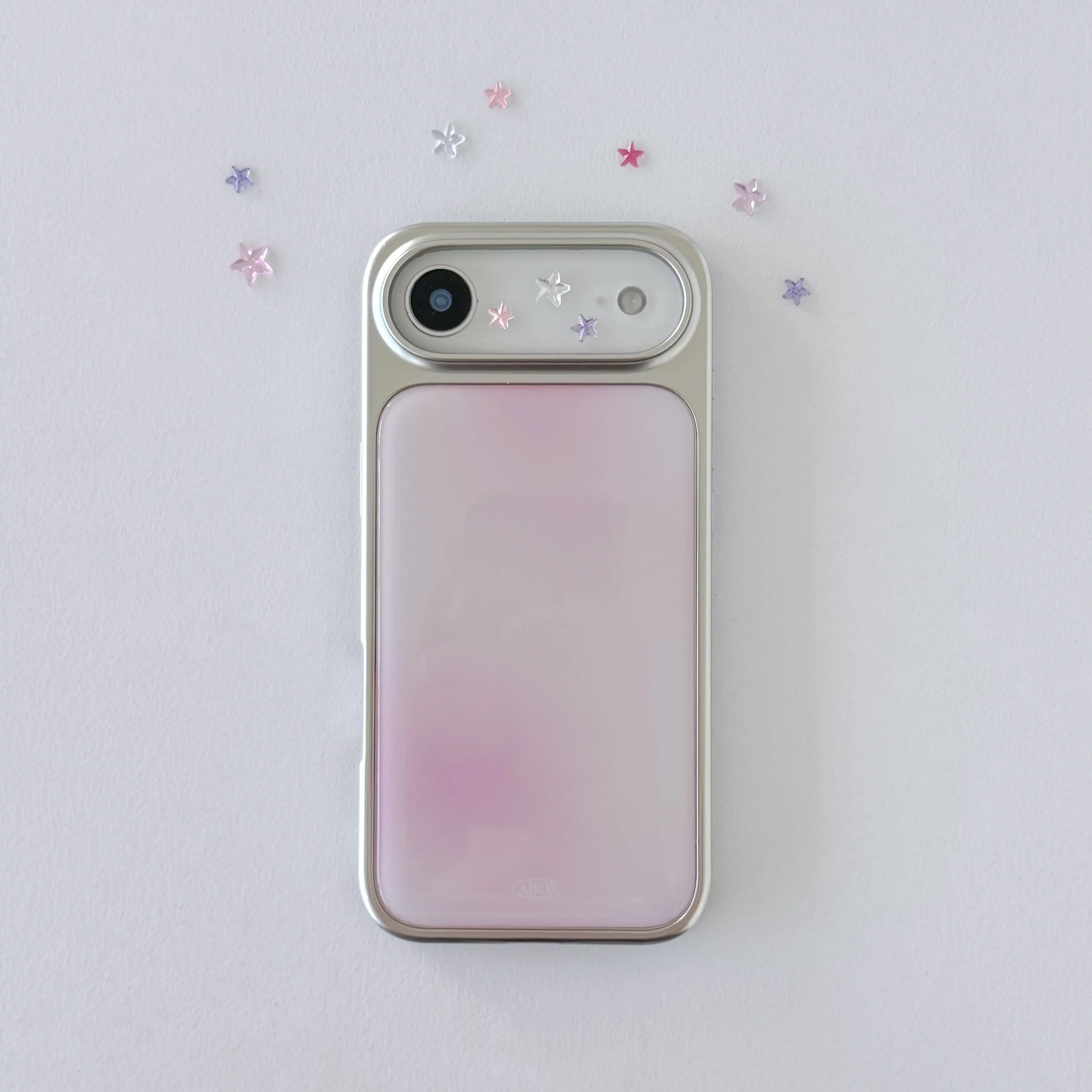 Роскошный чехол Clmj PINK BLUR для iPhone 17, 16e, 16, 15, 14, 13, 12, 11, Air, Pro Max, X, XR, XSMAX, 8, 7 Plus – прозрачная мягкая задняя крышка