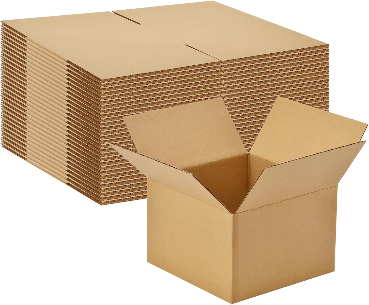 

30 Pack 6x6x4 Inches Brown Corrugated Cardboard Boxes for Packing, Mailing, Moving