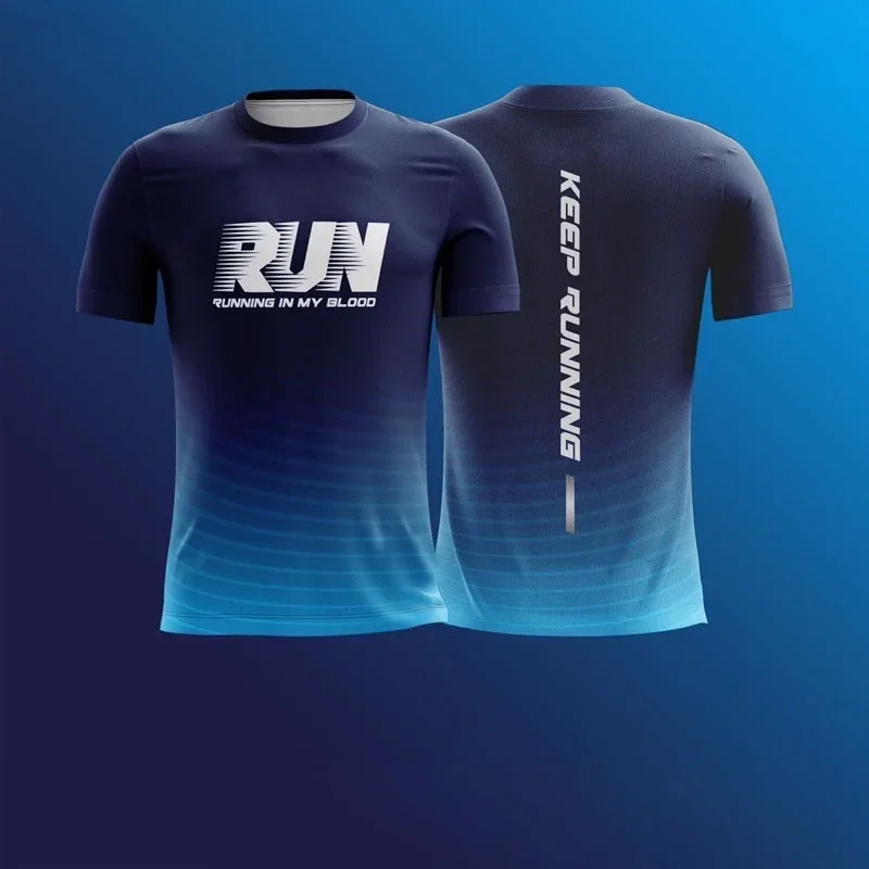 

Men's Sports T-shirts 3D Printing Outdoor Fitness Short Sleeve Tops Fashion Quick Dry Men Clothing Adult and children's Tops