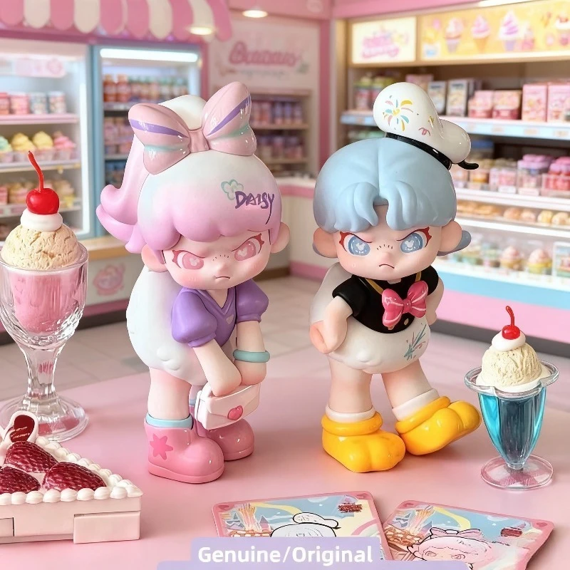 

Disney Mickey Fun Time Blind Box Dora Loves Mickey Mystery Toy Set Room Decor Model Collectible Gift for Children