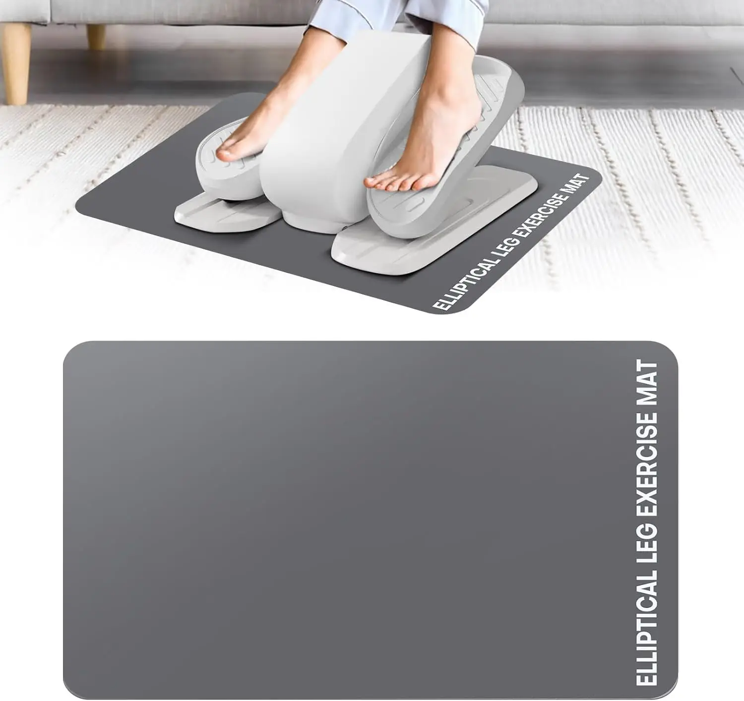 

Нескользящий коврик под стол для эллиптического тренажера, для домашних тренировок и офиса, компактное оборудование для фитнеса