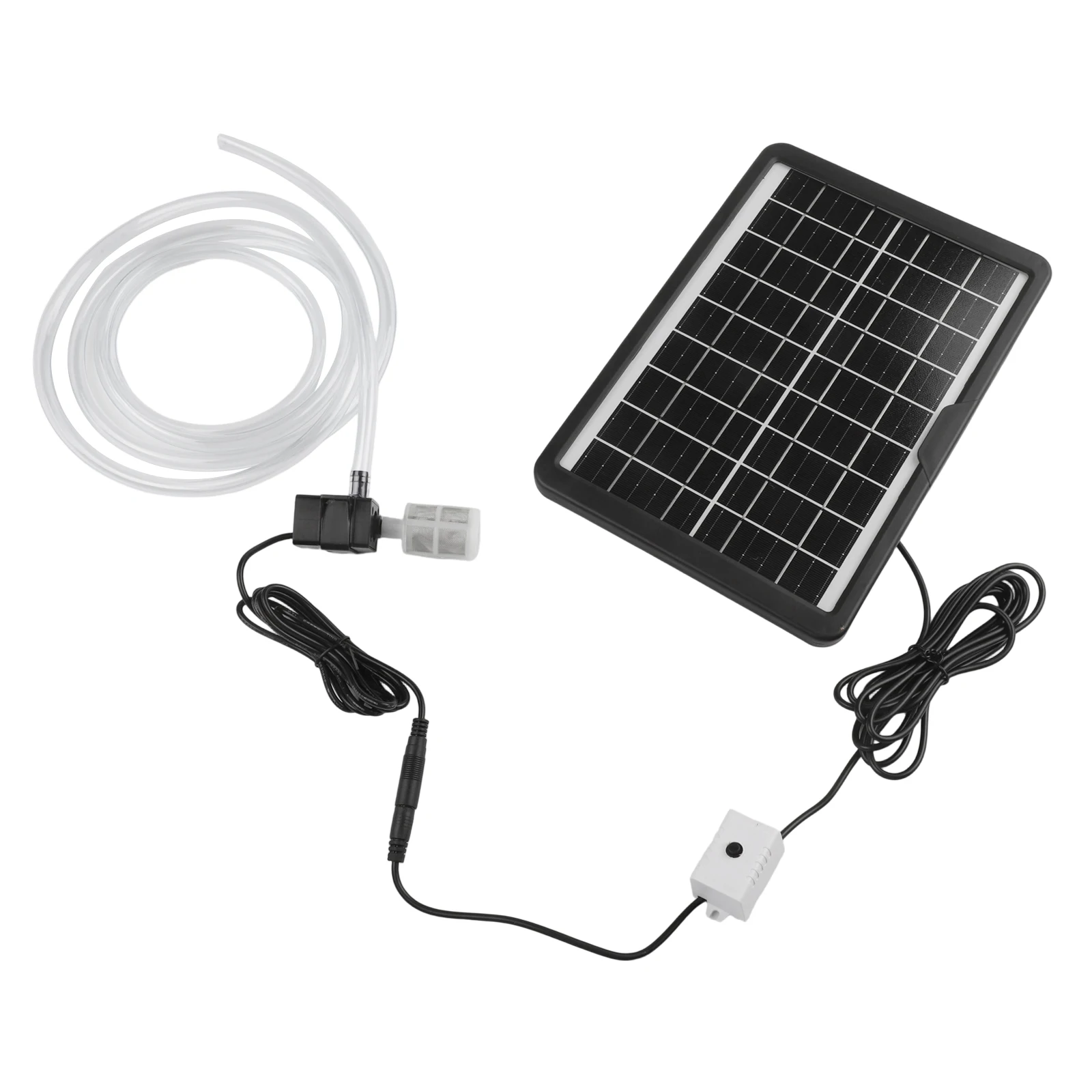 

27*18cm Solar Panel High Flow Rate 240 L hour Operational Without Electricity Polysilicon Material 2m Water Pipe