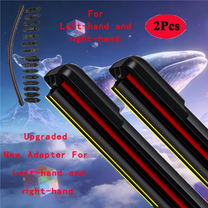 

For VW Volkwagen Tiguan SUV AD BT BW Limited 2016 2017 2018 2019 2020 2021 2022 Double Rubber Windshield Wiper Blades