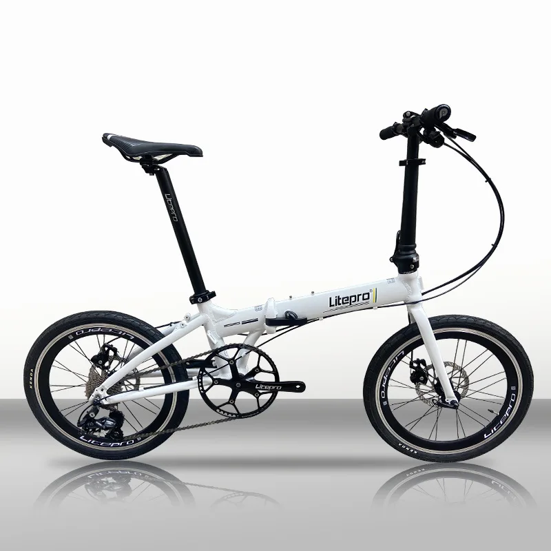 Litepro Lightweight Folding Bicycle 20 inch Aluminum Alloy Bicycle Small Wheeled Bicycle Convenient to Carry for City Travel