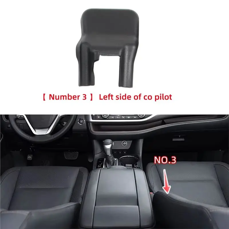 NEW HOT In Stock-Front Row Seat Track Cover For Toyota Highlander 2015-2021 Seat Rail Protection Trim
