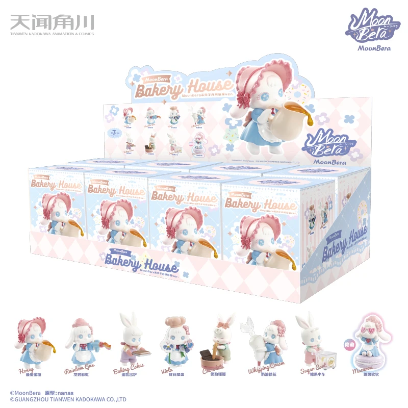 Meiyue Konijn Moonbera Serie Blind Dozen Speelgoed Meisje Kawaii Pop Caja Ciega Action Figure Speelgoed Verjaardagscadeau Kid Model Mystery doos