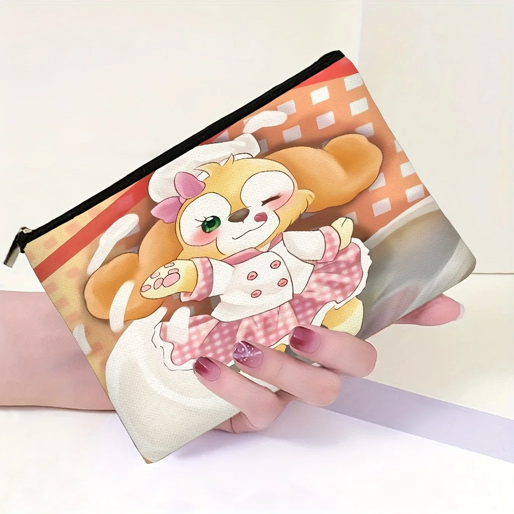 1 Disney Duffy and Friends Makeup Bag - Cute Duffy, Perfect Travel Zipper Storage Bag - Fun Birthday Gift