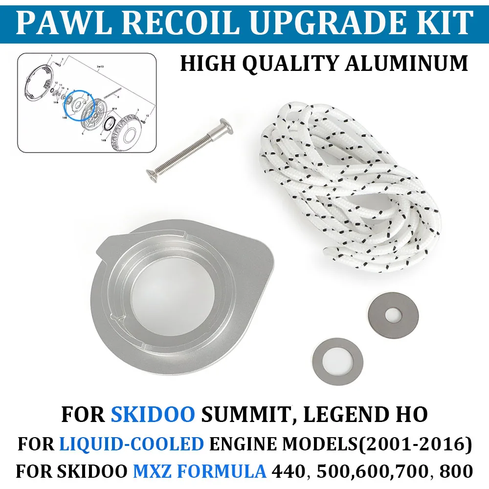 For Skidoo Pawl Recoil Upgrade Kit Mxz Formula 440 500 600 700 800 Summit Legend