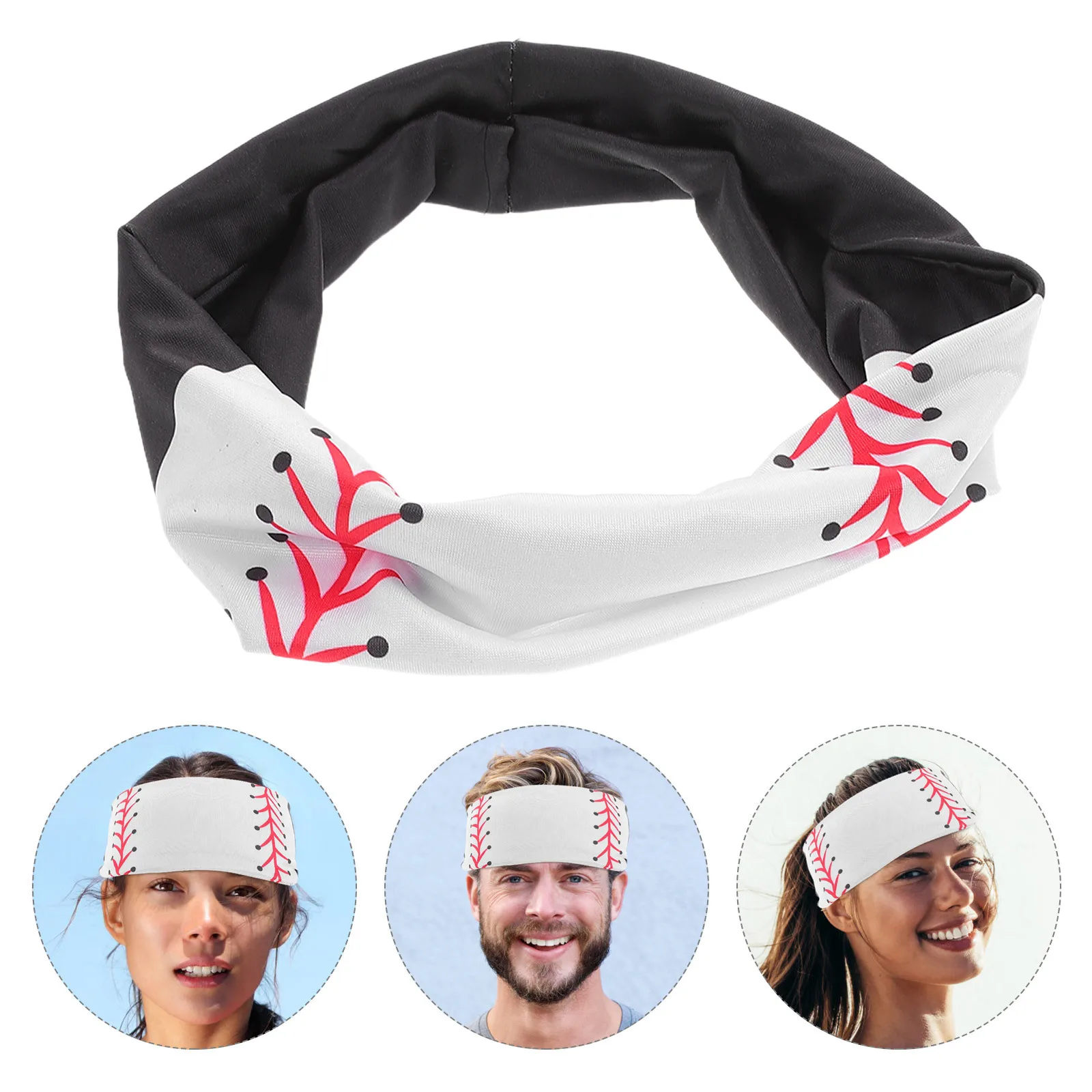 1pc Running Headband For Men Women Sweat Absorbing Sport Headband Elastic Non-Slip Fitness Accessory Yoga Cycling Exercise