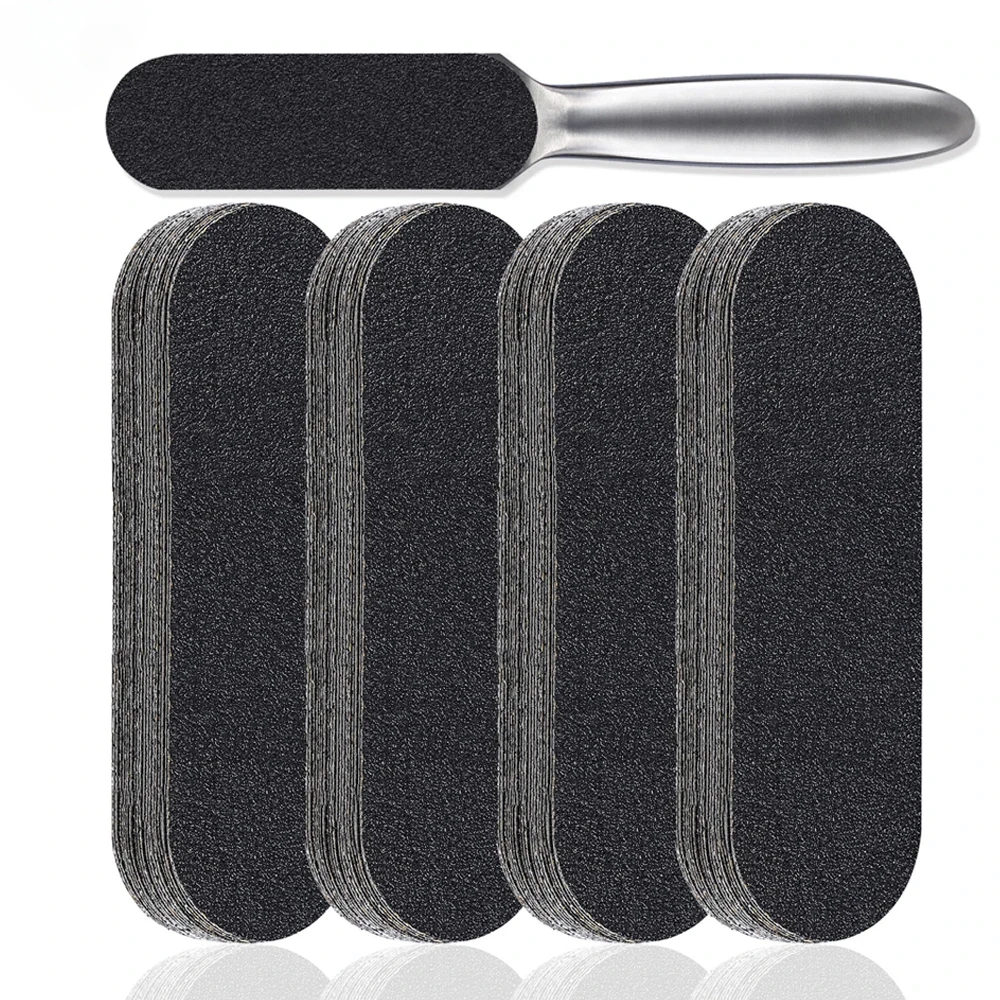 

20 шт., рашпиль для ног, профессиональный уход за ногами для жесткой омертвевшей кожи, средство для удаления мозолей, замена пилки для педикюра для ручки из нержавеющей стали