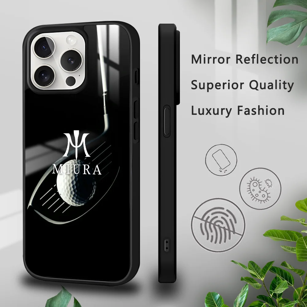 M-MiuraS Golf Luxury Phone Case For IPhone 16 15 14 13 12 11 Pro Xs Max Mini Plus Celulares Hard Funda