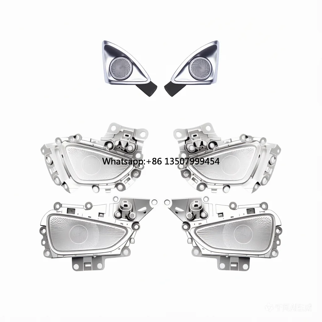 for 12V Car LED ABS Speaker Cover for E-Class W214 64 Color Door Trim Ambient Light Rotating Tweeter